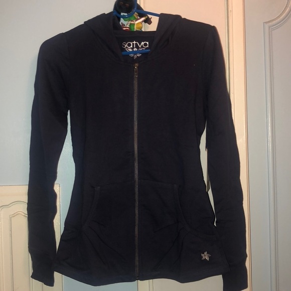 Satva Hoodie navy blue - Picture 1 of 7